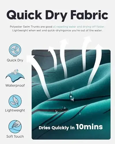 maamgic Mens Swim Trunks Quick Dry Swim Shorts with Mesh Lining Funny Swimwear Bathing Suits 7inch - 3