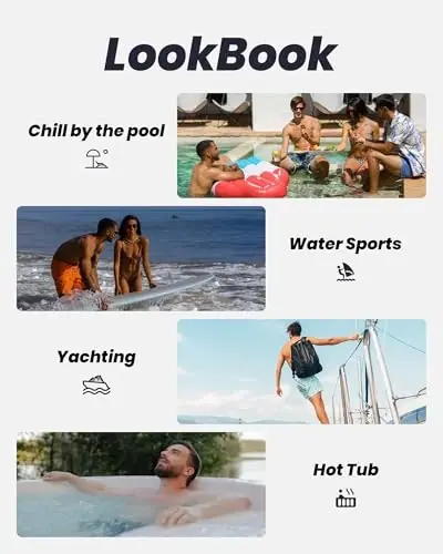 maamgic Mens Swim Trunks Quick Dry Swim Shorts with Mesh Lining Funny Swimwear Bathing Suits 7inch 