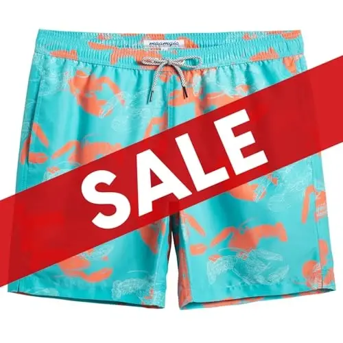 maamgic Mens Swim Trunks Quick Dry Swim Shorts with Mesh Lining Funny Swimwear Bathing Suits 7inch - 1