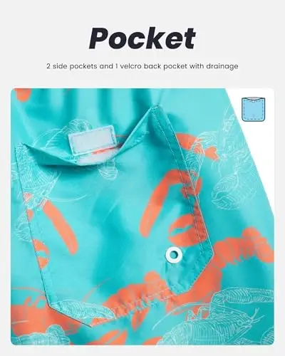 maamgic Mens Swim Trunks Quick Dry Swim Shorts with Mesh Lining Funny Swimwear Bathing Suits 7inch - 5