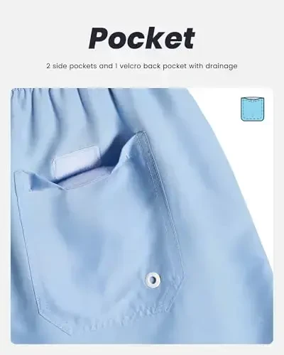 maamgic Mens Swim Trunks Quick Dry Swim Shorts with Mesh Lining Funny Swimwear Bathing Suits 7inch - 6