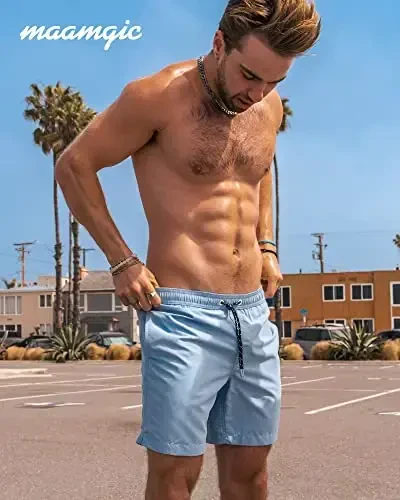 maamgic mens Men Swim Trunks 