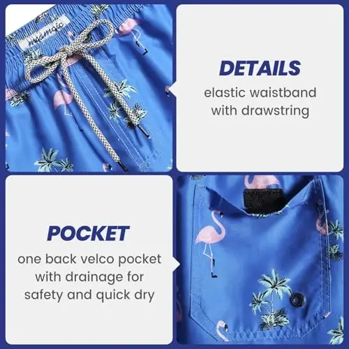 maamgic Mens Swim Trunks Quick Dry Swim Shorts with Mesh Lining Funny Swimwear Bathing Suits 7inch 
