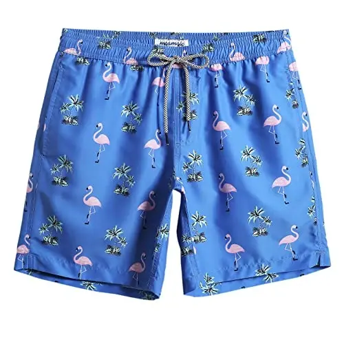 maamgic Mens Swim Trunks Quick Dry Swim Shorts with Mesh Lining Funny Swimwear Bathing Suits 7inch - MAAMGIC (1)
