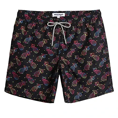 maamgic Mens Swim Trunks Quick Dry Swim Shorts with Mesh Lining Funny Swimwear Bathing Suits 7inch 