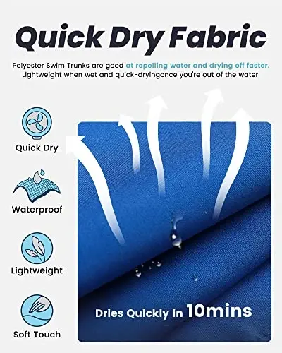 maamgic Mens Swim Trunks Quick Dry Swim Shorts with Mesh Lining Funny Swimwear Bathing Suits 7inch - 3