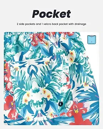 maamgic Mens Swim Trunks Quick Dry Swim Shorts with Mesh Lining Funny Swimwear Bathing Suits 7inch - 4