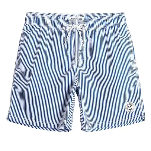 maamgic Mens Swim Trunks Quick Dry Swim Shorts with Mesh Lining Funny Swimwear Bathing Suits 7inch - 2