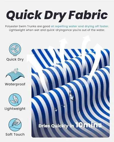 maamgic Mens Swim Trunks Quick Dry Swim Shorts with Mesh Lining Funny Swimwear Bathing Suits 7inch - 3