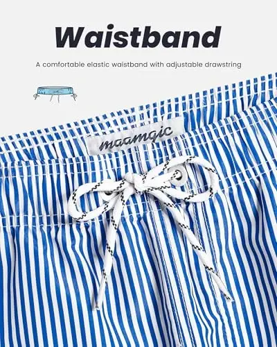 maamgic Mens Swim Trunks Quick Dry Swim Shorts with Mesh Lining Funny Swimwear Bathing Suits 7inch - 4