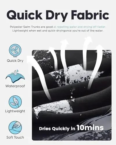 maamgic Mens Swim Trunks Quick Dry Swim Shorts with Mesh Lining Funny Swimwear Bathing Suits 7inch - 3