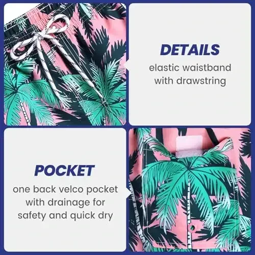 maamgic Mens Swim Trunks Quick Dry Swim Shorts with Mesh Lining Funny Swimwear Bathing Suits 7inch - 3