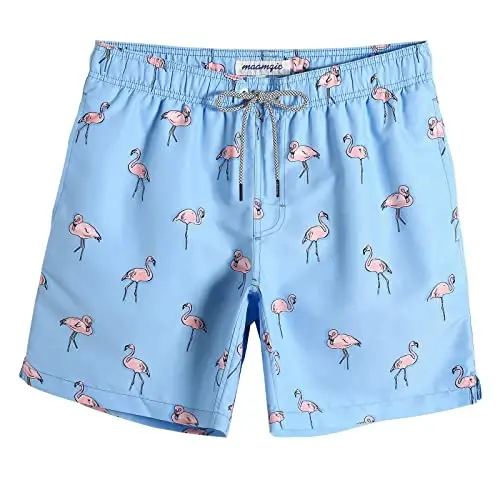 maamgic Mens Swim Trunks Quick Dry Swim Shorts with Mesh Lining Funny Swimwear Bathing Suits 7inch - 9