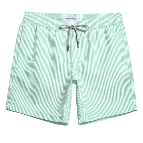 maamgic Mens Swim Trunks Quick Dry Swim Shorts with Mesh Lining Funny Swimwear Bathing Suits 7inch - 1
