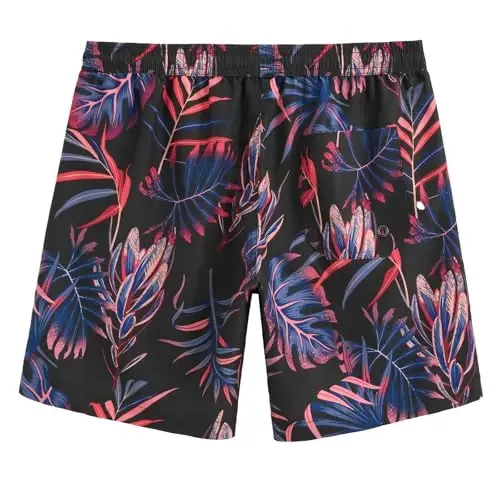 maamgic Mens Swim Trunks Quick Dry Swim Shorts with Mesh Lining Funny Swimwear Bathing Suits 7inch - 8