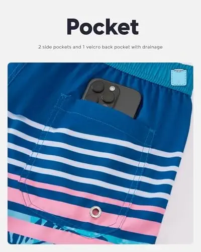 maamgic Mens Swim Trunks Quick Dry Swim Shorts with Mesh Lining Funny Swimwear Bathing Suits 7inch - 5