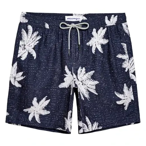 maamgic Mens Swim Trunks Quick Dry Swim Shorts with Mesh Lining Funny Swimwear Bathing Suits 7inch - MAAMGIC