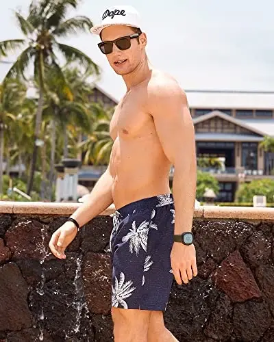 maamgic Mens Swim Trunks Quick Dry Swim Shorts with Mesh Lining Funny Swimwear Bathing Suits 7inch - 2
