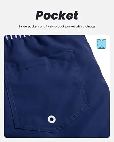 maamgic Mens Swim Trunks Quick Dry Swim Shorts with Mesh Lining Funny Swimwear Bathing Suits 7inch - 5