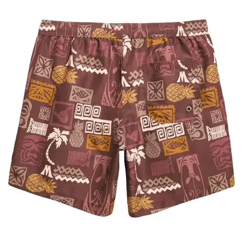 maamgic Mens Swim Trunks Quick Dry Swim Shorts with Mesh Lining Funny Swimwear Bathing Suits 7inch - MAAMGIC (1)