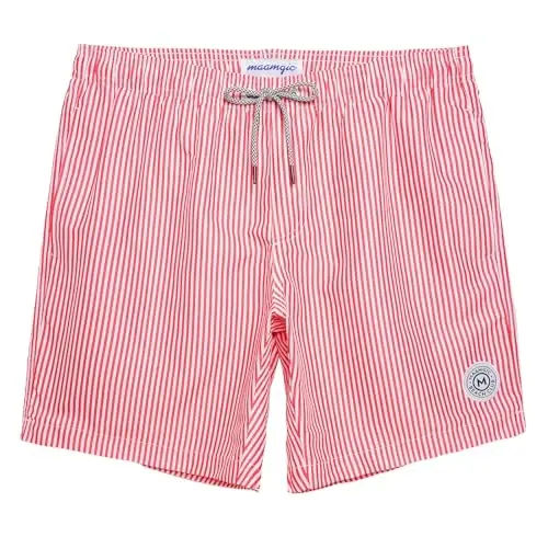 maamgic Mens Swim Trunks Quick Dry Swim Shorts with Mesh Lining Funny Swimwear Bathing Suits 7inch 