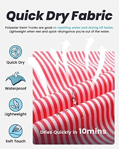 maamgic Mens Swim Trunks Quick Dry Swim Shorts with Mesh Lining Funny Swimwear Bathing Suits 7inch - MAAMGIC (1)