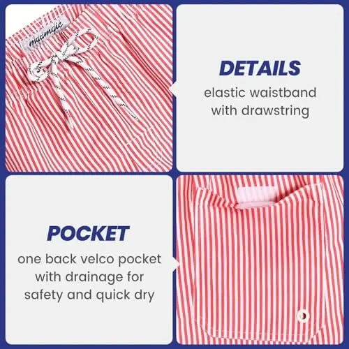 maamgic Mens Swim Trunks Quick Dry Swim Shorts with Mesh Lining Funny Swimwear Bathing Suits 7inch - 4