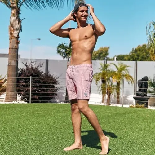 maamgic Mens Swim Trunks Quick Dry Swim Shorts with Mesh Lining Funny Swimwear Bathing Suits 7inch - 6