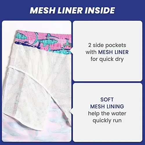 maamgic Mens Slim Fit Swim Shorts Swim Trunks 7 inch Quick Dry Mens Bathing Suits with Mesh Lining - 5