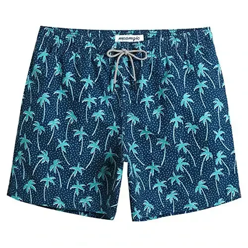 maamgic Mens Slim Fit Swim Shorts Swim Trunks 7 inch Quick Dry Mens Bathing Suits with Mesh Lining - 1