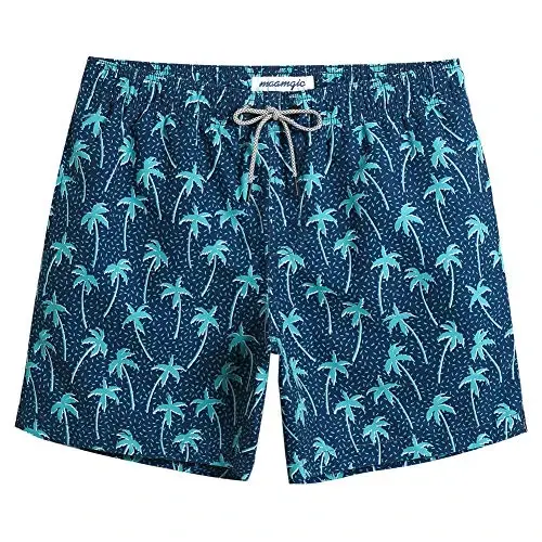 maamgic Mens Slim Fit Swim Shorts Swim Trunks 7 inch Quick Dry Mens Bathing Suits with Mesh Lining 