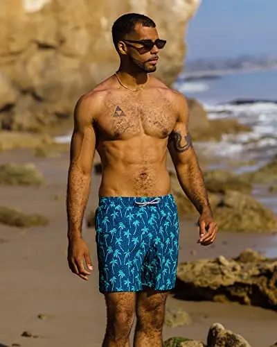 maamgic Mens Slim Fit Swim Shorts Swim Trunks 7 inch Quick Dry Mens Bathing Suits with Mesh Lining - MAAMGIC (1)