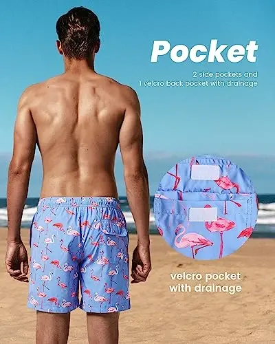 maamgic Mens Slim Fit Swim Shorts Swim Trunks 7 inch Quick Dry Mens Bathing Suits with Mesh Lining - 6