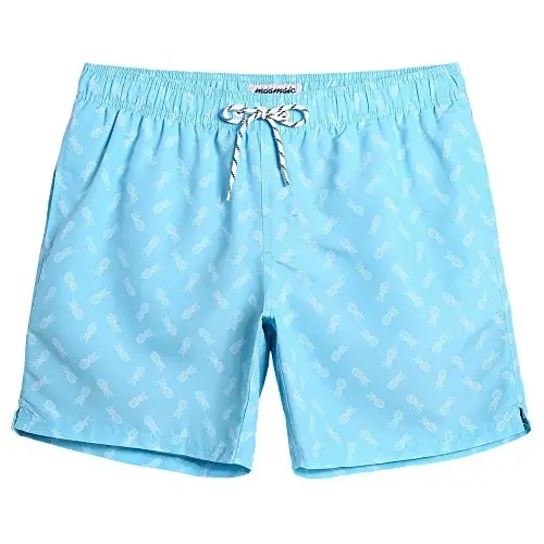 maamgic Mens Slim Fit Swim Shorts Swim Trunks 7 inch Quick Dry Mens Bathing Suits with Mesh Lining - MAAMGIC
