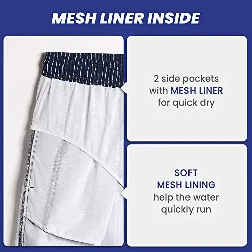 maamgic Mens Slim Fit Swim Shorts Swim Trunks 7 inch Quick Dry Mens Bathing Suits with Mesh Lining - 4