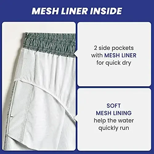 maamgic Mens Slim Fit Swim Shorts Swim Trunks 7 inch Quick Dry Mens Bathing Suits with Mesh Lining - 4