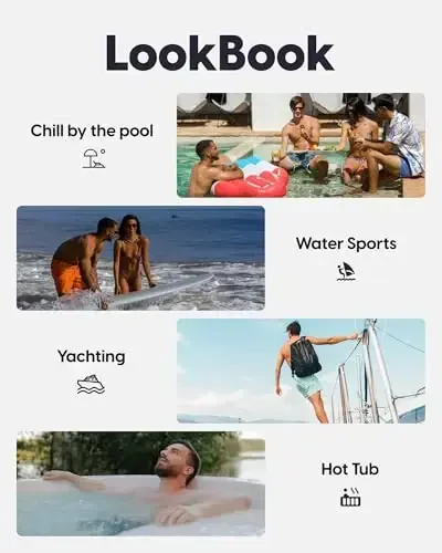 maamgic Mens Slim Fit Swim Shorts Swim Trunks 7 inch Quick Dry Mens Bathing Suits with Mesh Lining - 7