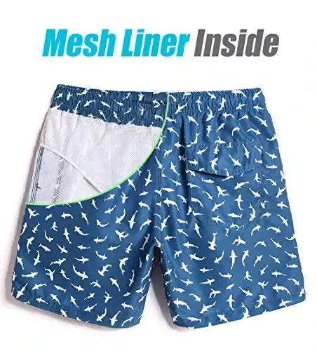 maamgic Mens Slim Fit Swim Shorts Swim Trunks 7 inch Quick Dry Mens Bathing Suits with Mesh Lining - 4