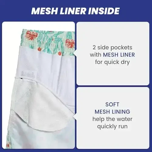 maamgic Mens Slim Fit Swim Shorts Swim Trunks 7 inch Quick Dry Mens Bathing Suits with Mesh Lining - 4