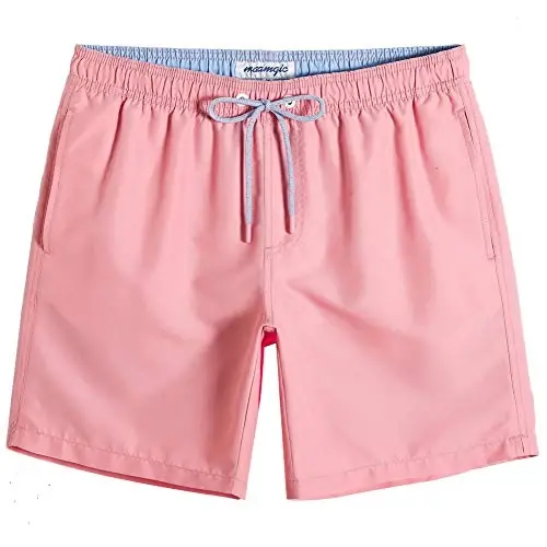 maamgic Mens Slim Fit Swim Shorts Swim Trunks 7 inch Quick Dry Mens Bathing Suits with Mesh Lining - 1