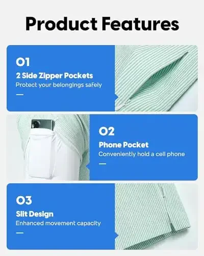 maamgic Men's Swim Trunks 5.5 inch Seersucker 2 in 1 Beach Shorts Quick Dry Bathing Suits with Compression Liner - 4