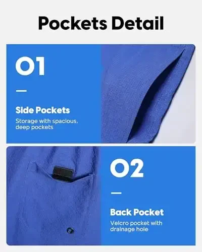 maamgic Men's Swim Trunks 5.5 inch Seersucker Beach Shorts Quick Dry Bathing Suits with Mesh Liner - 4