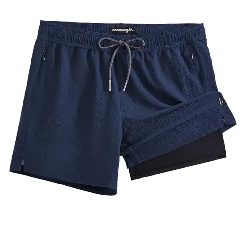 maamgic Mens Swim Trunks Compression Liner Stretch 5