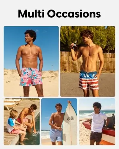 maamgic Mens Swim Trunks Compression Liner Stretch 5