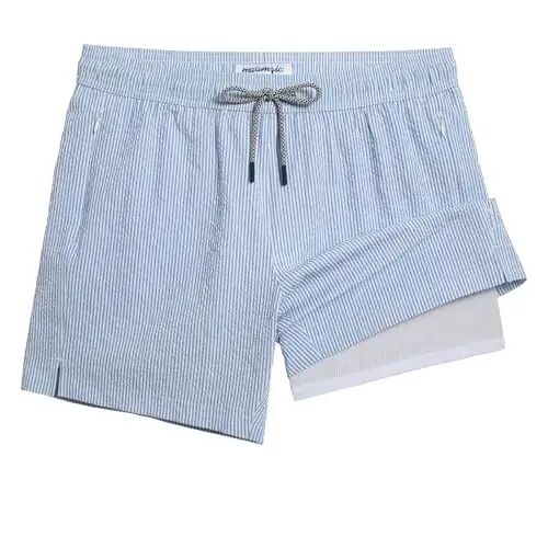 maamgic Mens Swim Trunks Compression Liner Stretch 5