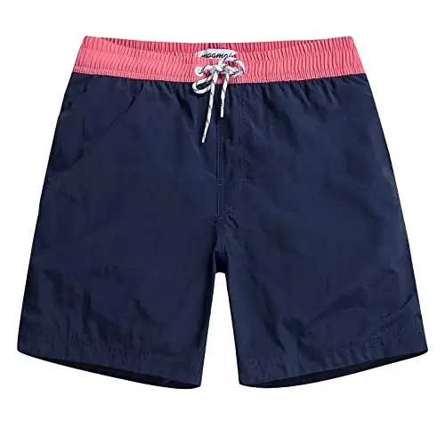 maamgic Mens Swim Trunks Quick Dry Swim Shorts with Mesh Lining Funny Swimwear Bathing Suits 7inch - 9