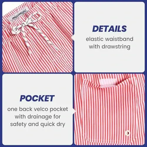 maamgic Mens Swim Trunks Quick Dry Swim Shorts with Mesh Lining Funny Swimwear Bathing Suits 7inch - 4