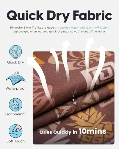 maamgic Mens Swim Trunks Quick Dry Swim Shorts with Mesh Lining Funny Swimwear Bathing Suits 7inch - 3