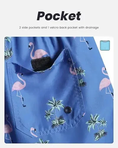 maamgic Mens Swim Trunks Quick Dry Swim Shorts with Mesh Lining Funny Swimwear Bathing Suits 7inch - 6