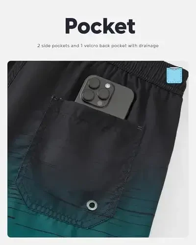 maamgic Mens Swim Trunks Quick Dry Swim Shorts with Mesh Lining Funny Swimwear Bathing Suits 7inch - 5